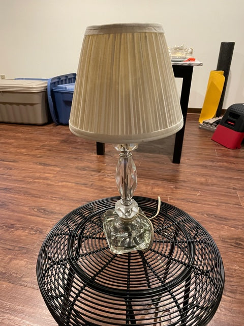 Small Crystal Table Lamp