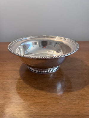 Birks Sterling Silver Footed Bowl with Gadroon Edges- 8"