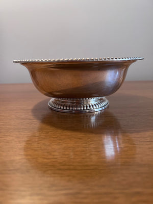 Birks Sterling Silver Footed Bowl with Gadroon Edges- 8"