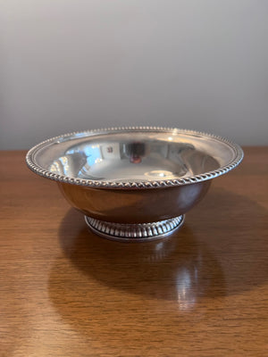 Birks Sterling Silver Footed Bowl with Gadroon Edges- 8"