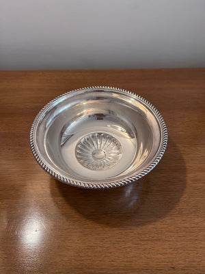 Birks Sterling Silver Footed Bowl with Gadroon Edges- 8"