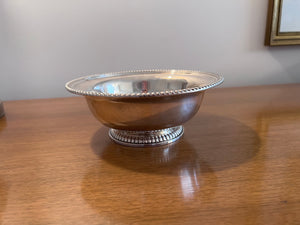 Birks Sterling Silver Footed Bowl with Gadroon Edges- 8"