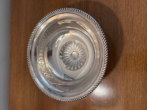 Birks Sterling Silver Footed Bowl with Gadroon Edges- 8"