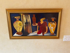 Original Painting "Only Time is Left" by Renee durocher, mixed media