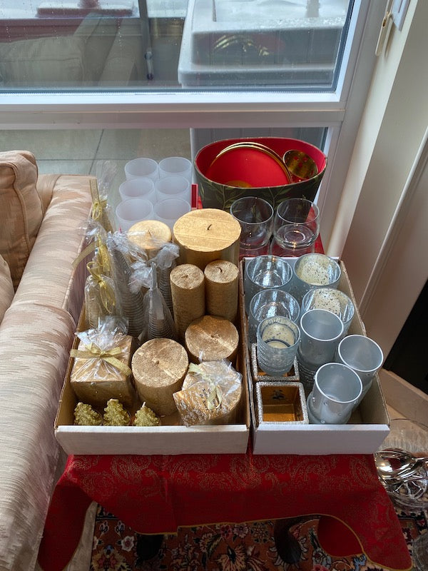 Candle & Candle Holder Lot