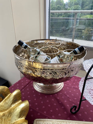 Silver Plate 5 Bottle Wine Ice Bucket