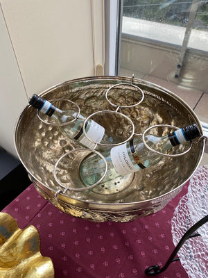 Silver Plate 5 Bottle Wine Ice Bucket