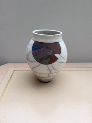 Art Deco 'Marble Style' Porcelain Vase