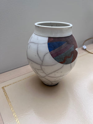 Art Deco 'Marble Style' Porcelain Vase