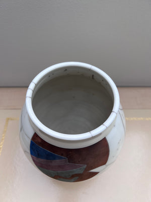 Art Deco 'Marble Style' Porcelain Vase