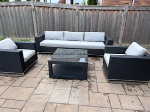 'Insideout' 4 Piece Conversation Set, with Sunbrella Cushions