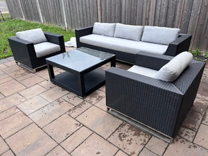 'Insideout' 4 Piece Conversation Set, with Sunbrella Cushions