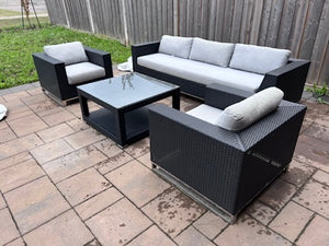'Insideout' 4 Piece Conversation Set, with Sunbrella Cushions