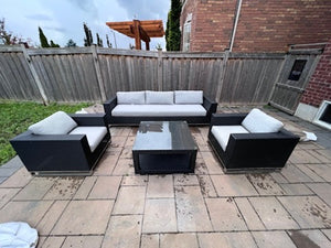 'Insideout' 4 Piece Conversation Set, with Sunbrella Cushions