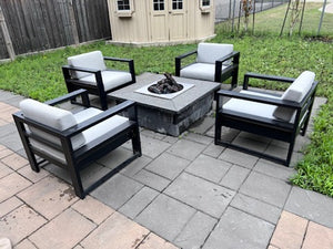 4 'Insideout' Club Chairs, with Sunbrella Cushions