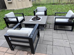 4 'Insideout' Club Chairs, with Sunbrella Cushions