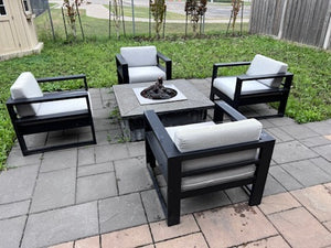 4 'Insideout' Club Chairs, with Sunbrella Cushions