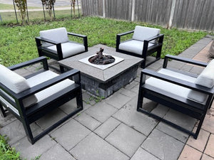 4 'Insideout' Club Chairs, with Sunbrella Cushions