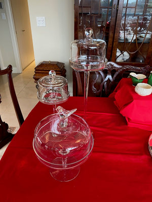 Glass Cake/Pastry Stand Lot