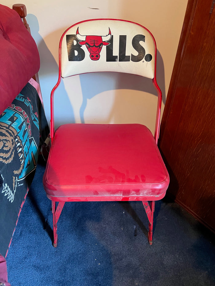 GAME-USED 1990'S CHICAGO BULLS COURTSIDE CHAIR - AUTHENTIC FROM CHICAGO STADIUM