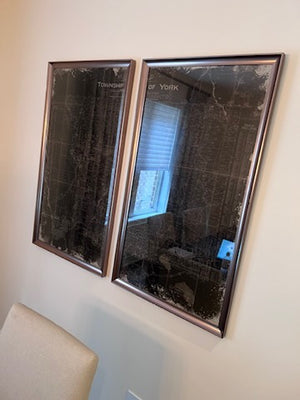 'Township of York' City of Toronto Map, 2 Piece Wall Art
