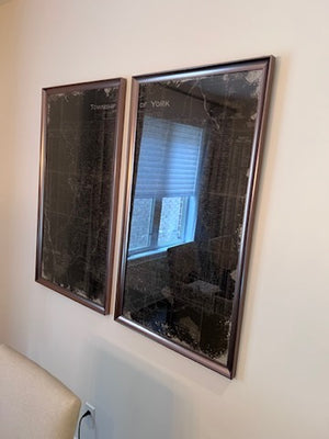 'Township of York' City of Toronto Map, 2 Piece Wall Art