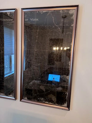 'Township of York' City of Toronto Map, 2 Piece Wall Art