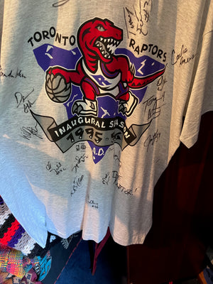 Toronto Raptors Inaugural Season 1995-96 Signed Shirt