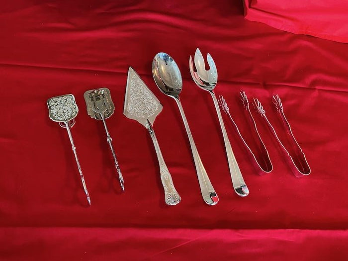 Silver Plate Serving Utensil Lot