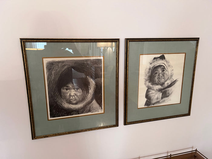 Pair of Gabriel Gely Prints- "Baker Lake" and "Kayaitok"
