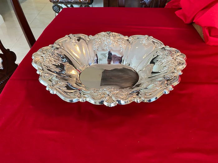 Ornate Silver Plate Bowl