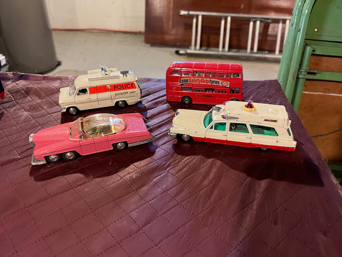 4 Vintage Metal "Dinky Toys"
