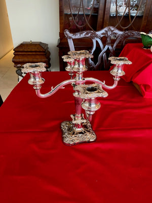 Silver Plate Candelabra