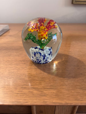 Beautiful Art Glass Paperweight