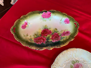2 Antique Hand Painted German Porcelain Plates