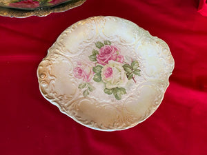 2 Antique Hand Painted German Porcelain Plates