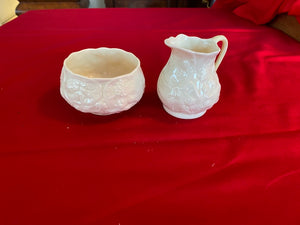 Belleek Cream & Sugar- Made in Ireland