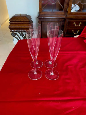 Baccarat Set of 4 St. Remy Champagne Flutes