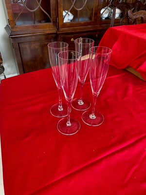 Baccarat Set of 4 St. Remy Champagne Flutes