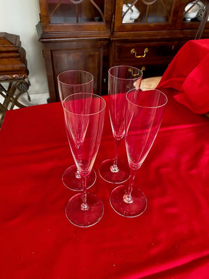 Baccarat Set of 4 St. Remy Champagne Flutes