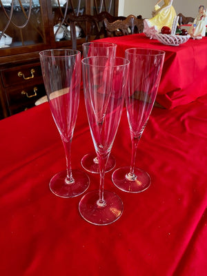 Baccarat Set of 4 St. Remy Champagne Flutes