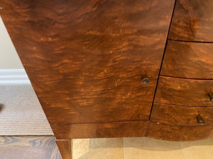 "Councill" Marble top cabinet with Walnut base- from ELTE