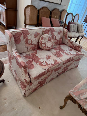 Vintage 'Decorisma' Flower Patterned Love Seat