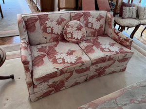 Vintage 'Decorisma' Flower Patterned Love Seat