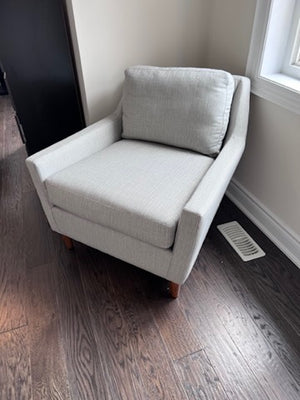 West Elm Everett Armchair- Gray