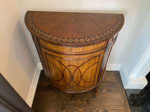 "Henredon" Demilune Console Cabinet (*2 Available for Sale)