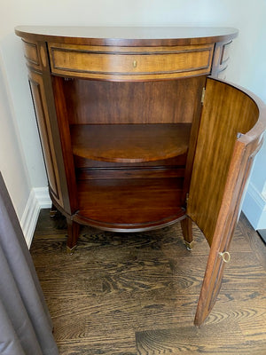 "Henredon" Demilune Console Cabinet (*2 Available for Sale)