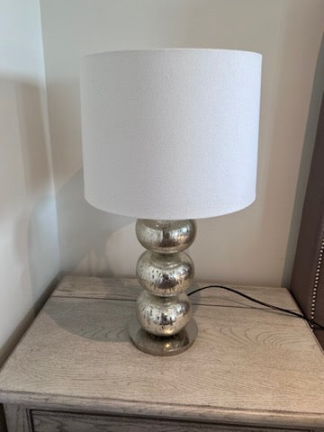 Pair of West Elm Abacus Mercury Glass Table Lamps