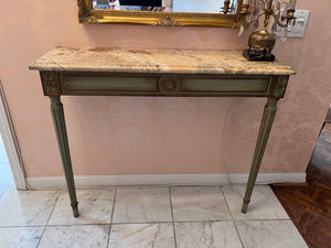 Vintage Wall Mounted Marble Console Table