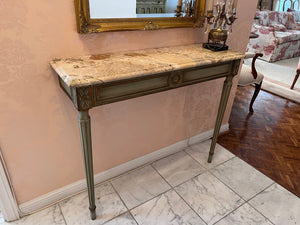 Vintage Wall Mounted Marble Console Table